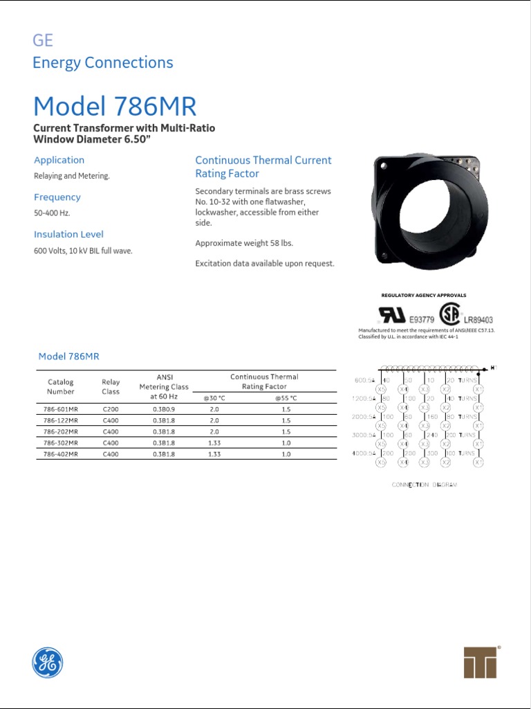 Model 786MR: Energy Connections | PDF