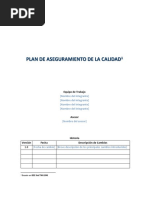 Plantilla RTF1 - Plan Aseguramiento Calidad