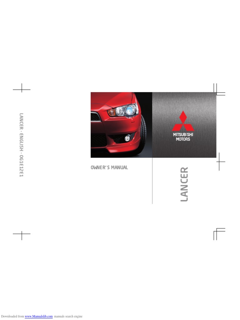 2008 MITSUBISHI LANCER SERVICE MANUAL PDF visual data 4