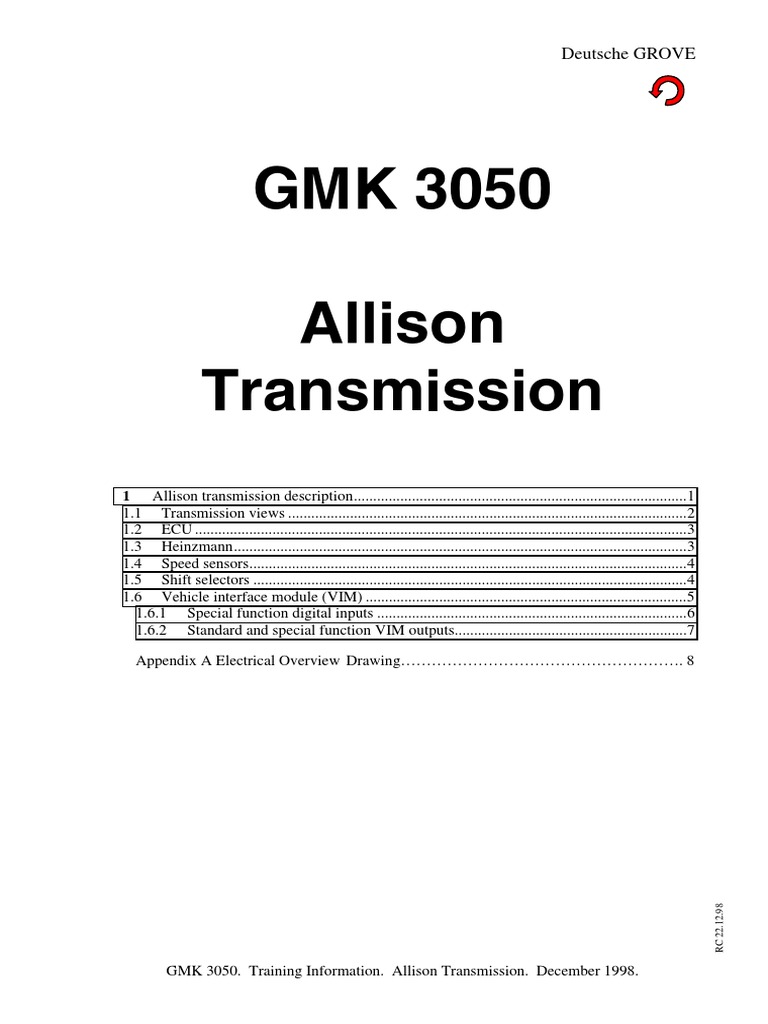 Allison | PDF | Transmission (Mechanics) | Relay