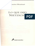 "Qué cosa ha dicho Nietzsche Montinari  completo