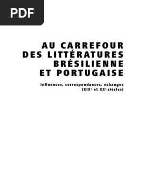 Texto Carrefour Des Litteratures Pdf Le Portugal Bresil