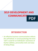 Self-Development and Communication