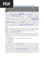 Transformer Protection and Transformer Fault