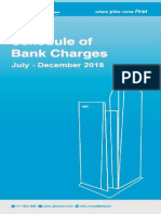 Schedule of Charge July to December 2018