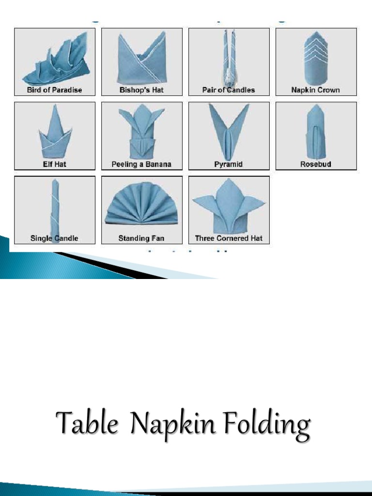 Table Napkin Folding PDF