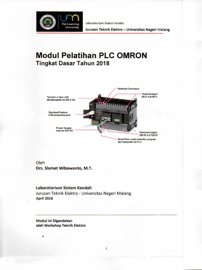 Pelatihan Dasar Pemrograman PLC Omron | PDF