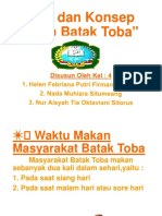 Pola Dan Konsep Makan Batak Toba