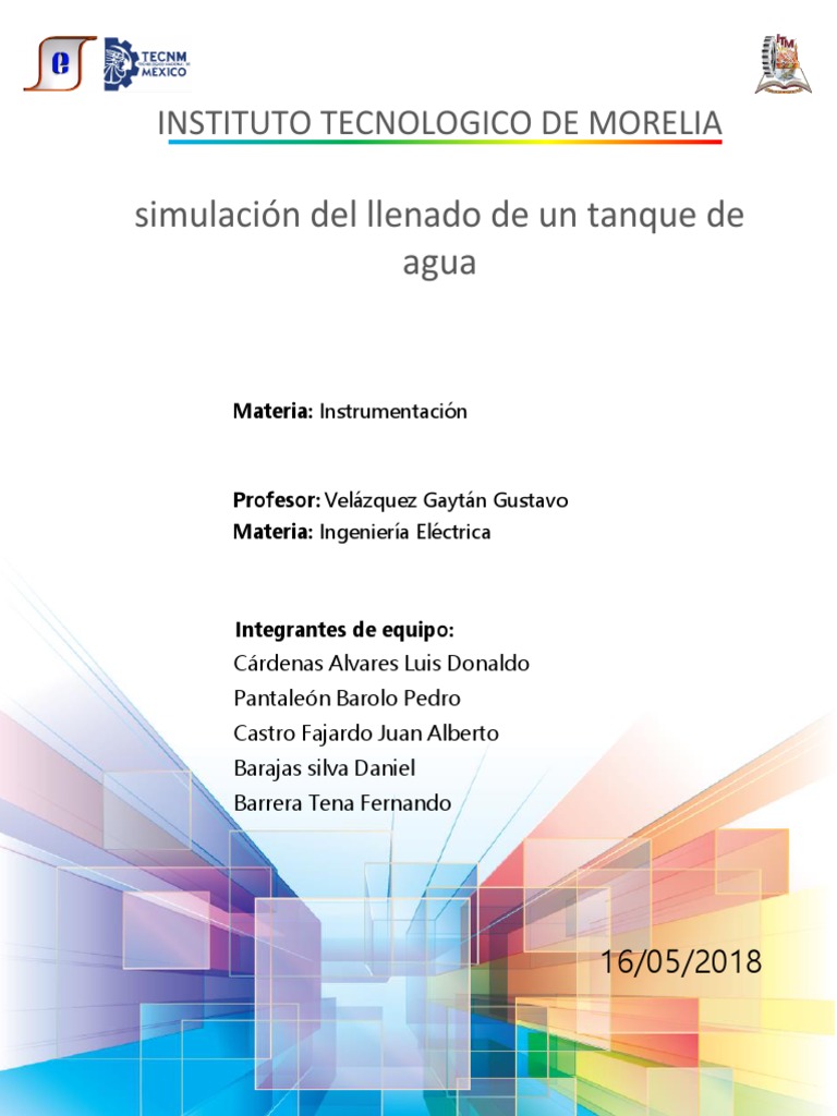 Control De Llenado De Tanque Pdf Ingeniería Informática Informática
