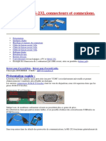 Port Série, RS-232, Connecteurs Et Connexions