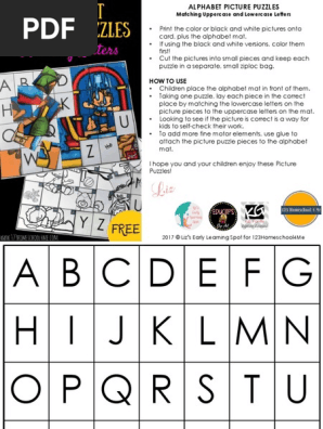 Alphabet Picture Puzzles