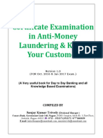 Certificate Examination in Anti-Money Laundering & Know Your Customer