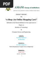 Amani: "E-Shop (An Online Shopping Cart) "