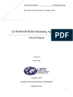 Ls-Prepost® Roller Hemming Application: Tutorial Manual
