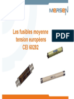 Les Fusibles Moyenne Tension Européens CEI 60282