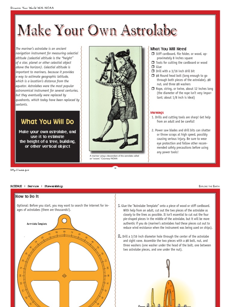 Make Your Own Astrolabe | PDF | Science & Mathematics
