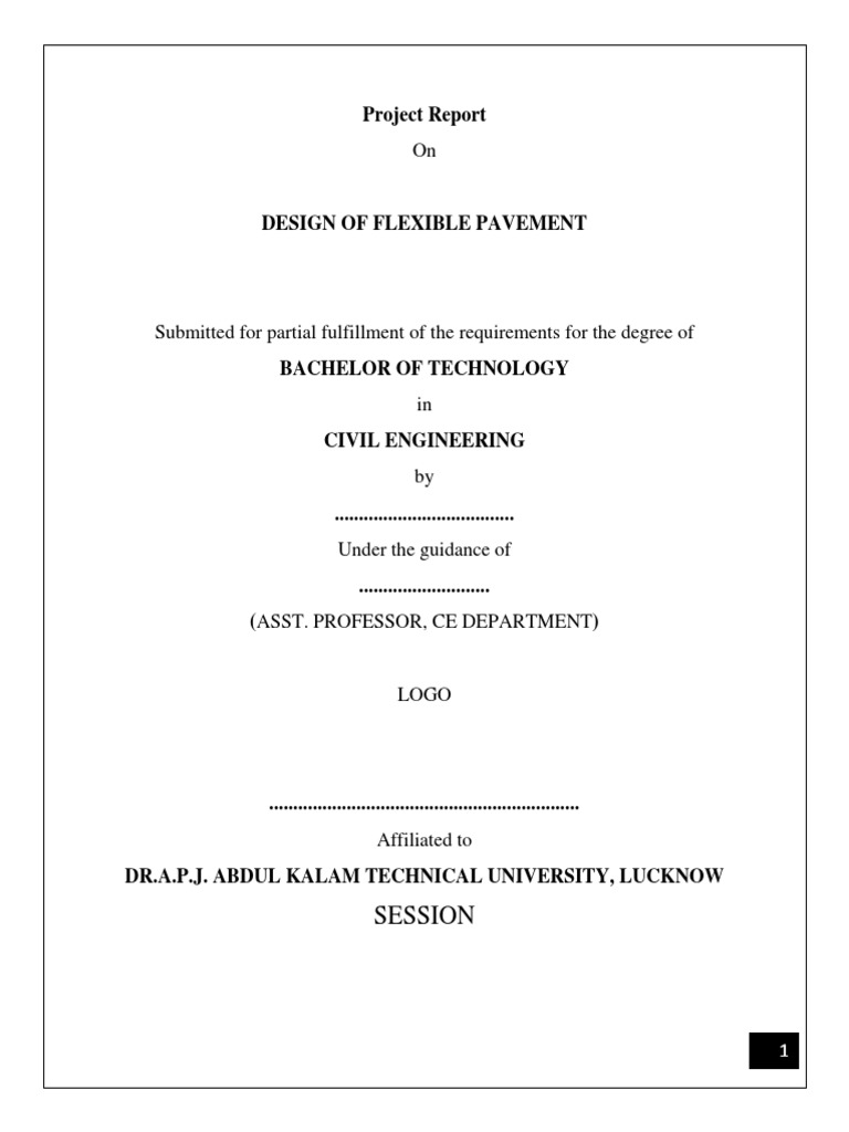 Flexible Pavement Design Report | PDF | Road Surface | Tire