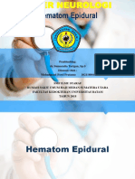 Hematom Epidural: Pembimbing: Dr. Sumarnita Tarigan, SP.S Disusun Oleh: Muhammad Fersi Pratama 102118064