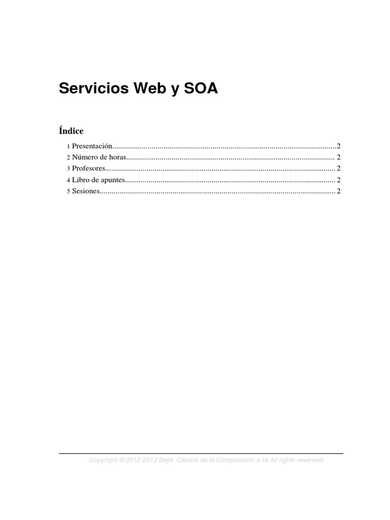 Java - Servicios Web y SOA | PDF | Arquitectura orientada a Servicios ...