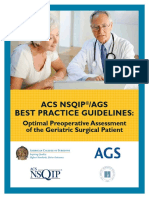 Acs Nsqip /ags Best Practice Guidelines:: Optimal Preoperative Assessment of The Geriatric Surgical Patient