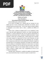 Didática Da Filosofia