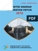 Statistik Daerah Patuk 2016