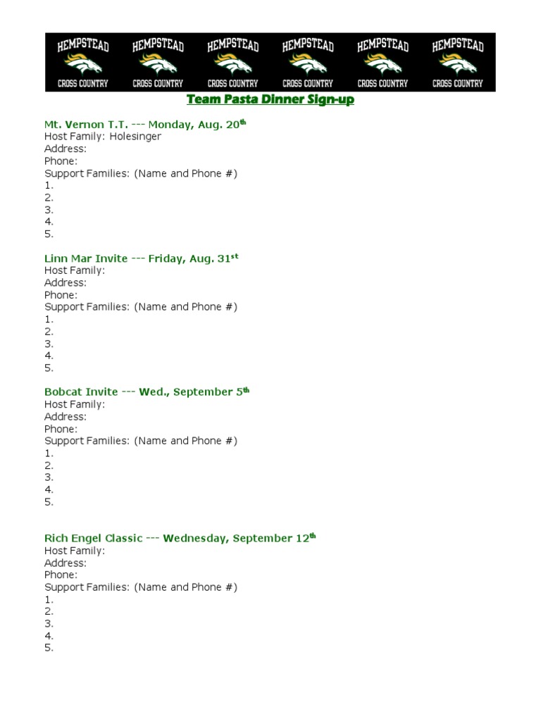 2018 Team Pasta Dinner PDF