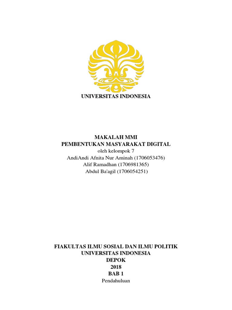 Makalah Masyarakat Digital