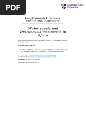 Thesis 1994 Larsson 1 Eradication Of Infectious Diseases Malaria