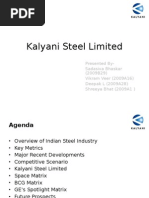 Download Kalyani Steel Limited by SHREEYA BHAT SN38087329 doc pdf