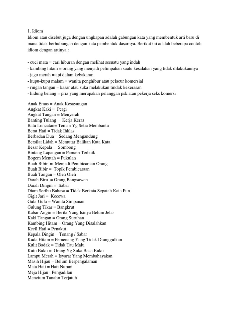 Idiom 1000 Ungkapan Pdf