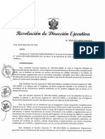 Resolucion directoral ejecutiva MIDIS