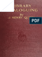 (John Henry Quinn) Library Cataloguing (B-Ok - Xyz)