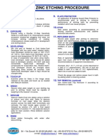 ZINC Etching Procedure