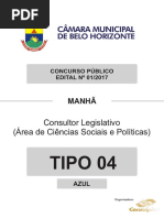 Prova Camara BH Consultor Legislativo