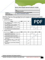 Career Guidance Program Monitoring Form Modules 1-8