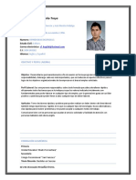 Curriculum Vitae Kevyn Proaño