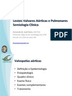 Lesões Valvares Aórticas e Pulmonares - Semiologia Clínica