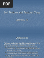 Soil Texture and Textural Class: Laboratory #3