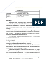 Tema 5 - Informações e Conhecimento