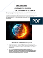 Exposición Sobre El Calentamiento Global