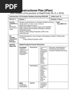 Instructional Plan (Iplan) : (With Inclusion of The Provision of Deped Order No. 8, S. 2015)