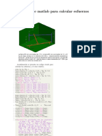 Codigo de Matlab para Calcular Esfuerzos y Otras Fechorias