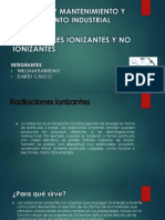 Radiaciones Ionizantesy No Ionizantes