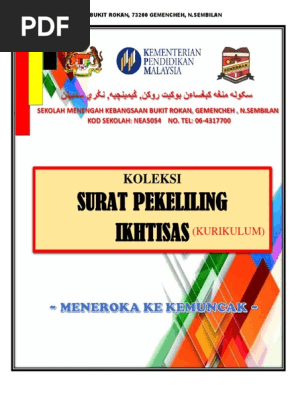 Surat Pekeliling Pelaksanaan Kerja Kursus Menengah Tasa