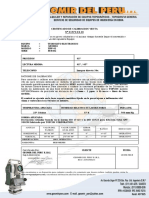 Certificado Teodolito Electronico