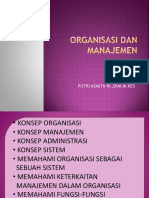 Organisasi, Manajemen, Dan Administrasi