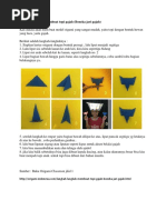 Cara Membuat Kerajinan Origami Burung Merpati