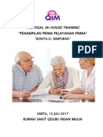 Proposal in House Training Penampilan Prima Pelayanan Prima Rumah Sakit QIM