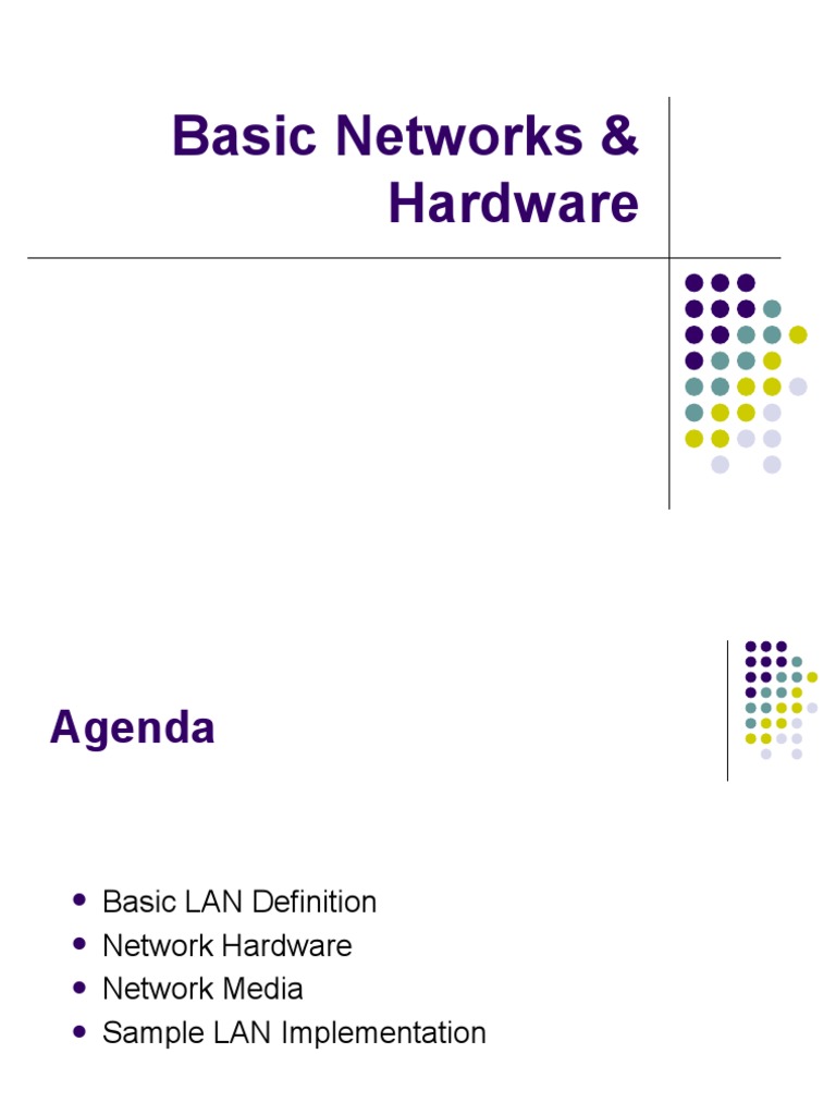 Hardware Ppt 1 Pdf Computer Network Network Switch